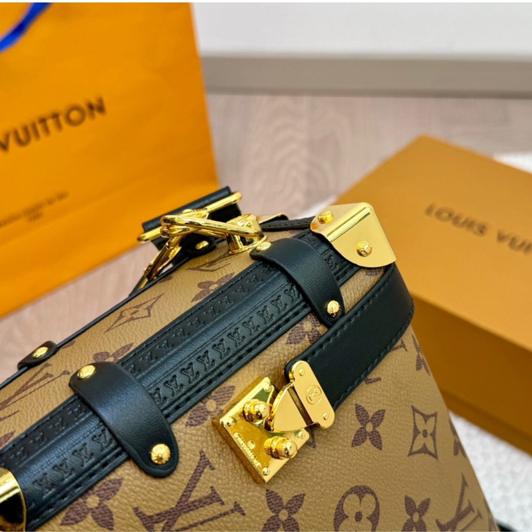 LV SIDE TRUNK MM MONOGRAM REVERSE COATED CANVAS 23CM M47202