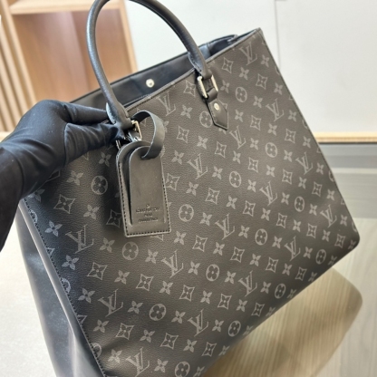 LV MONOGRAM ECLIPSE GRAND SAC TOTE BLACK 33CM
