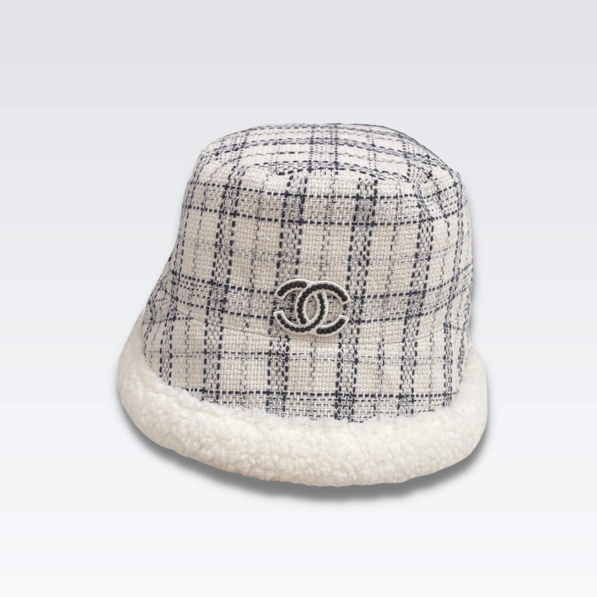 CC CC DOULBLE SIDE FLUFFY x FANTASY TWEED WHITE