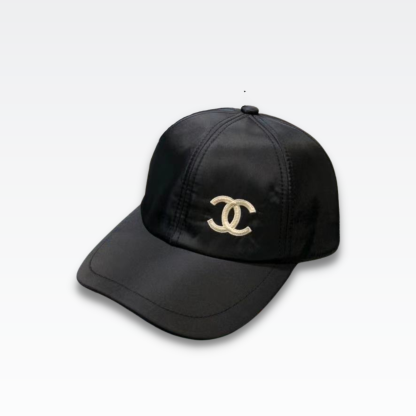 CC CC EMBROIDERY BASEBALL CAP BLACK
