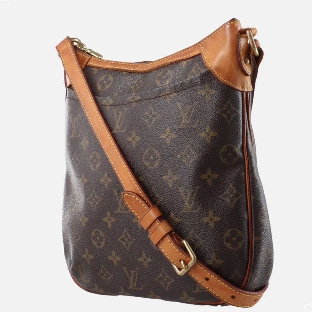 LV  MONOGRAM CANVAS ODEON PM BAG BROWN 29CM