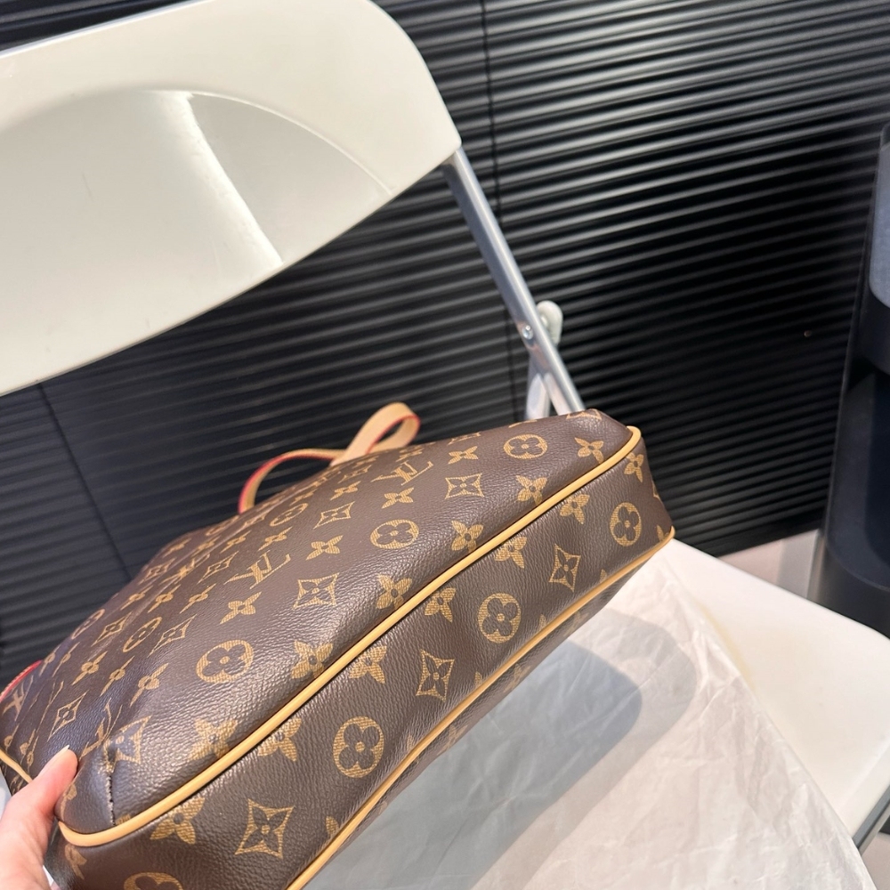 LV  MONOGRAM CANVAS ODEON PM BAG BROWN 29CM