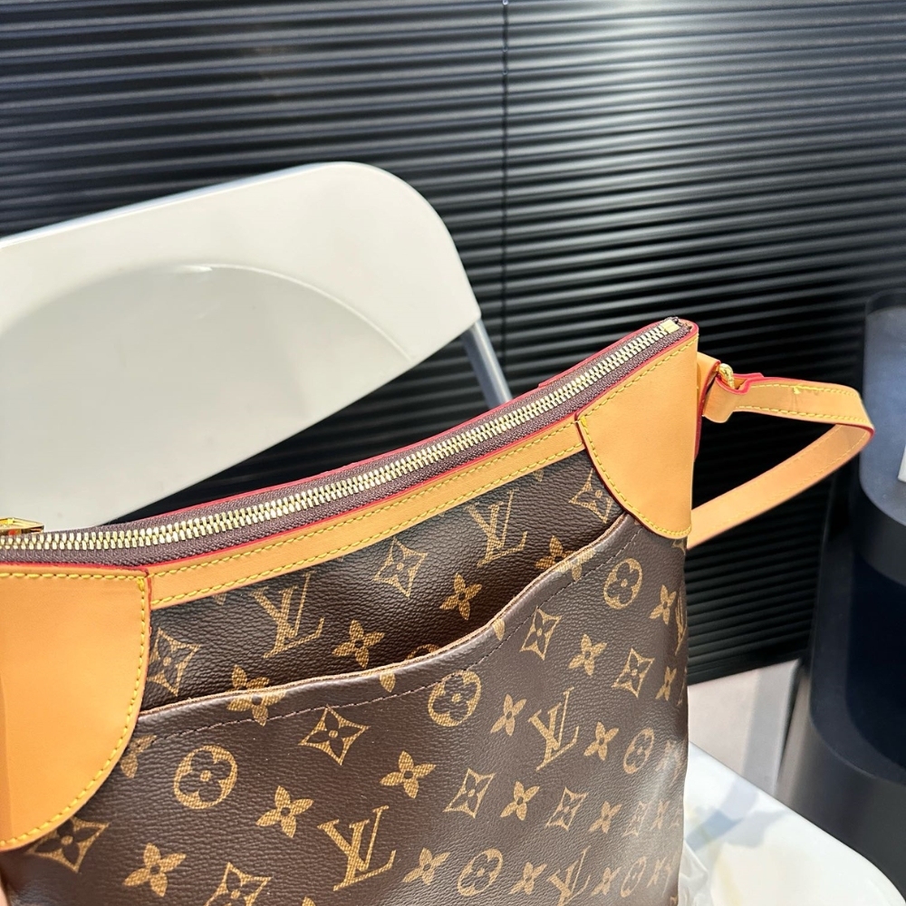 LV  MONOGRAM CANVAS ODEON PM BAG BROWN 29CM