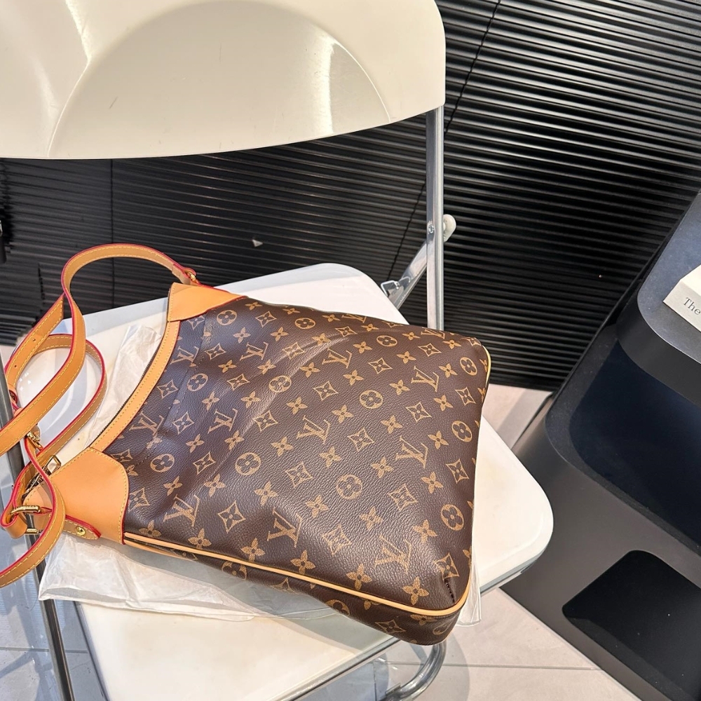 LV  MONOGRAM CANVAS ODEON PM BAG BROWN 29CM