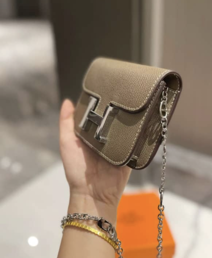 HM WALLETS CONSTANCE SLIM ETOUPE EPSOM 13CM