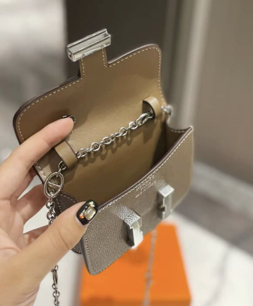 HM WALLETS CONSTANCE SLIM ETOUPE EPSOM 13CM