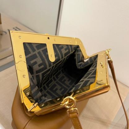 FI First Small Brown For Women, Women&#8217;s HandBags, Shoulder And Crossbody Bags 10.2in/26cm FF 8BP129ABVEF0NYJ