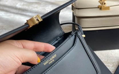 YSL SOLFERINO SMALL SATCHEL IN BOX YSL LEATHER BLACK NOIR 19CM 6343060SX0W1000