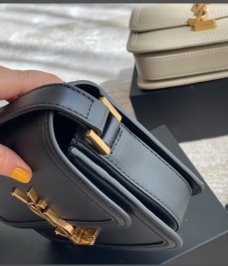 YSL SOLFERINO SMALL SATCHEL IN BOX YSL LEATHER BLACK NOIR 19CM 6343060SX0W1000