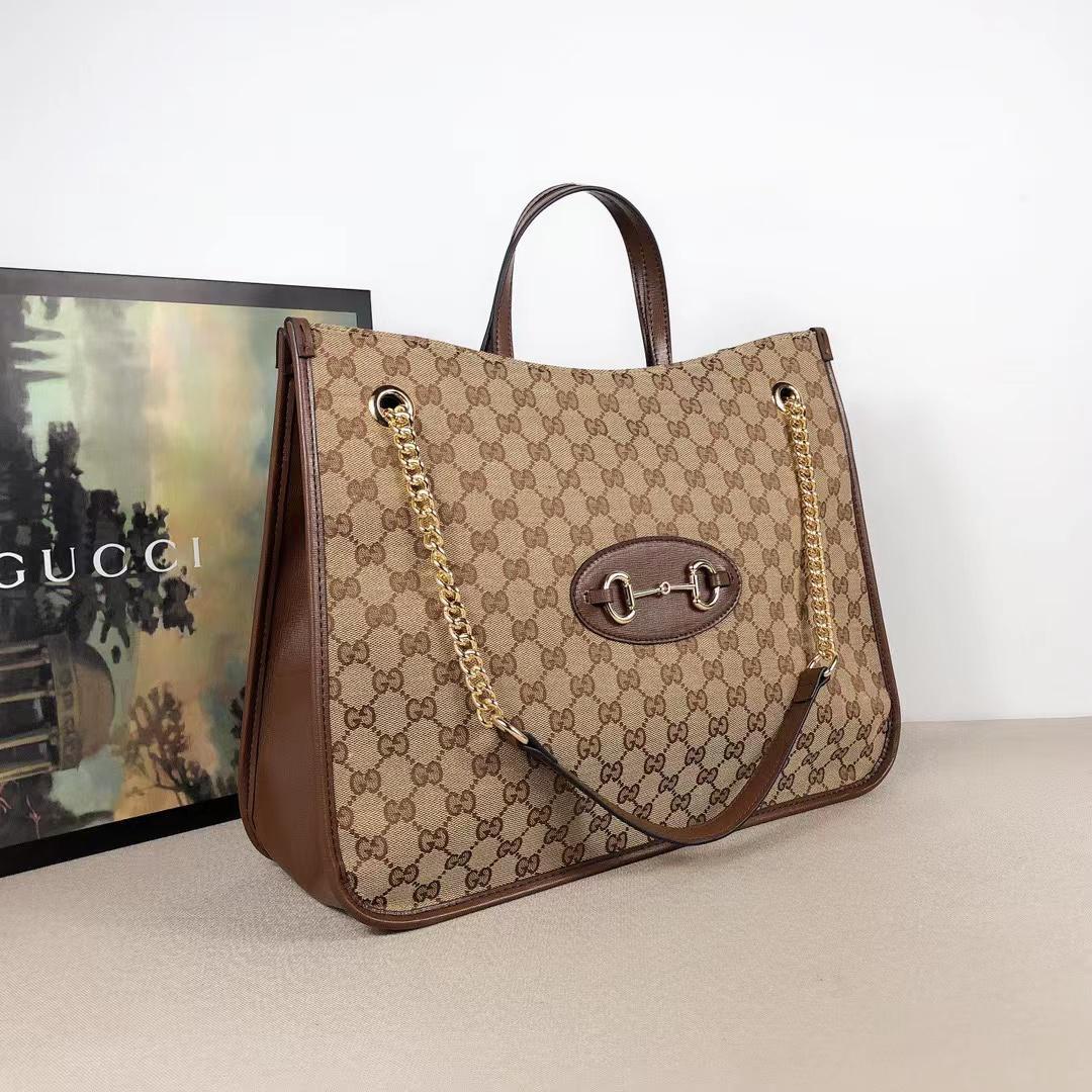 GG HORSEBIT 1955 SHOULDER MEDIUM TOTE BAG 623694