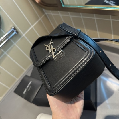 YSL SOLFERINO MINI BAG IN SMOOTH LEATHER BLACK 11CM 7539630SX0E1000