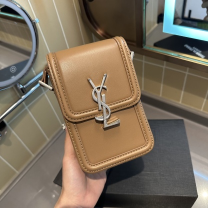 YSL SOLFERINO MINI BAG IN SMOOTH LEATHER FOX 11CM 7539630SX0E2536