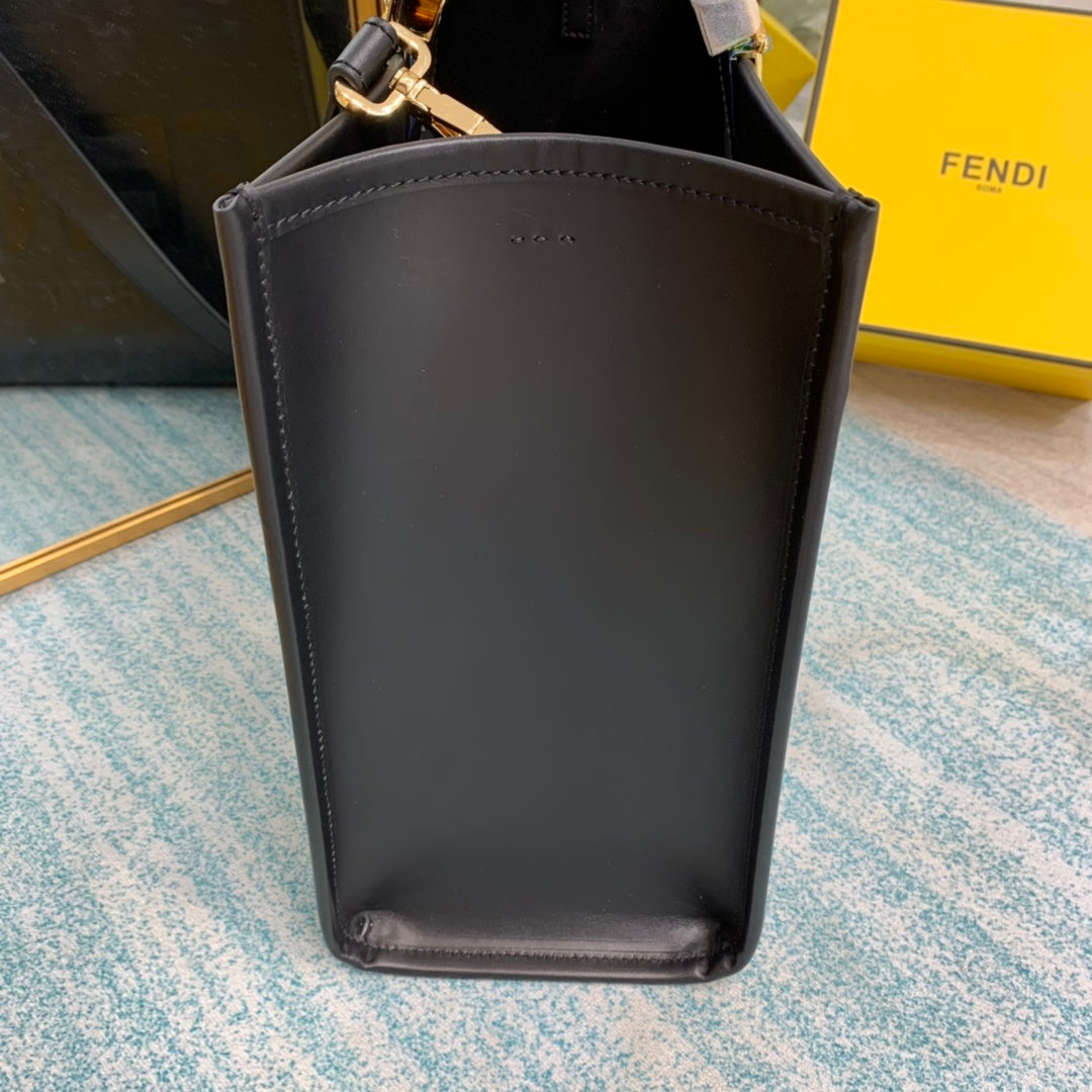 FI Sunshine Medium Black For Women, Women’s Handbags, Shoulder And Crossbody Bags 13.7in/35cm FF 8BH386ABVLF0KUR