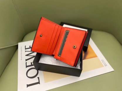 GG SUPREME CANVAS CARD CASE WALLET WITH CHERRIES RED LEATHER INSIDE 10CM 476050