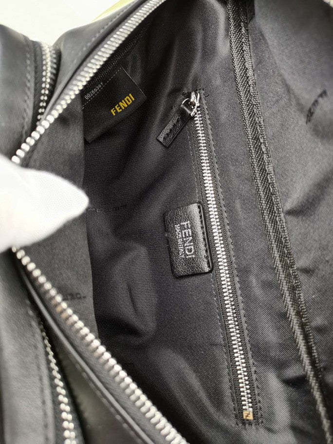 FI Little Monster Belt Bag Black/Yellow For Men, Men’s Bag 7.9in/20cm FF