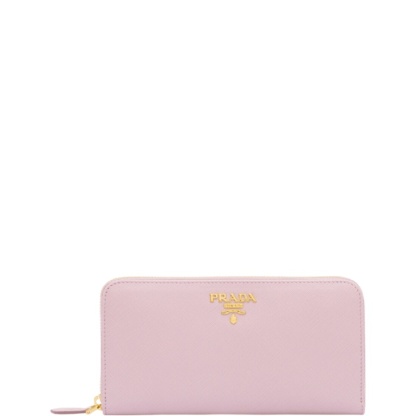 PR LARGE SAFFIANO LEATHER WALLET ALABASTER PINK 19CM 1ML506 QWA F0E18