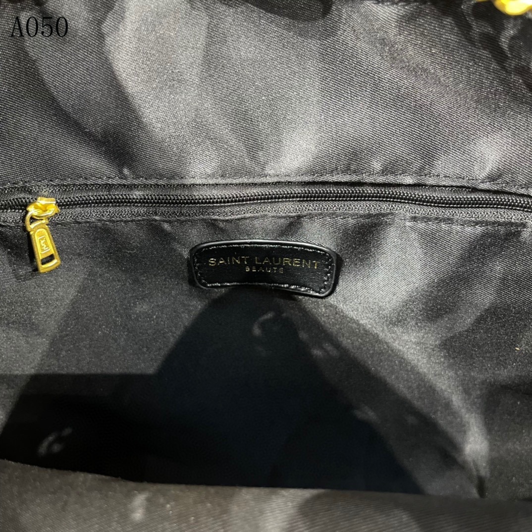 YSL JOE BACKPACK IN LAMBSKIN BLACK GOLD 29CM 6726091EL071000