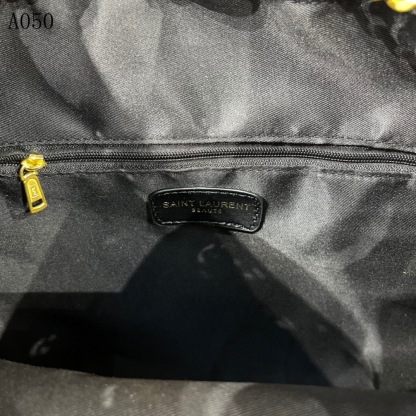 YSL JOE BACKPACK IN LAMBSKIN BLACK GOLD 29CM 6726091EL071000