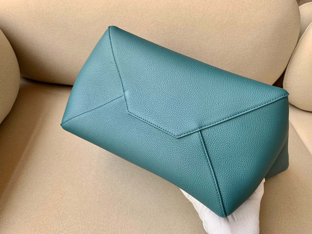 CE Small Cabas Phantom In Soft Grained Green For Women 12in/31cm