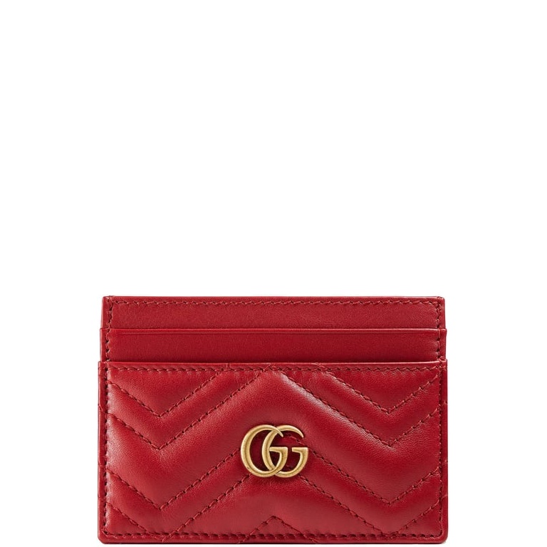 GG MARMONT CARD CASE 10CM RED 443127 DTD1T 6433