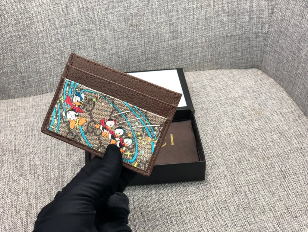 GG X DISNEY DONALD DUCK WALLET BROWN 10CM