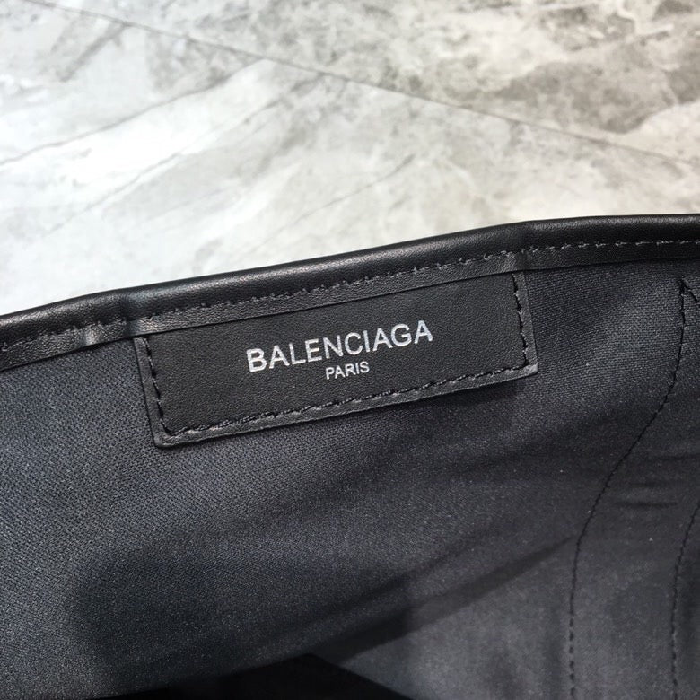 Balen Navy Medium Cabas Tote Bag In Black, For Women,  Bags 14.1in/36cm
