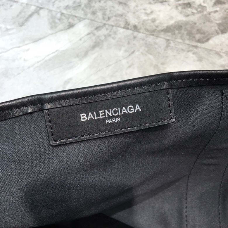 Balen Navy Medium Cabas Tote Bag In Black, For Women,  Bags 14.1in/36cm
