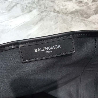 Balen Navy Medium Cabas Tote Bag In Black, For Women,  Bags 14.1in/36cm