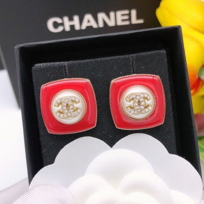 CC CC EARRINGS RED