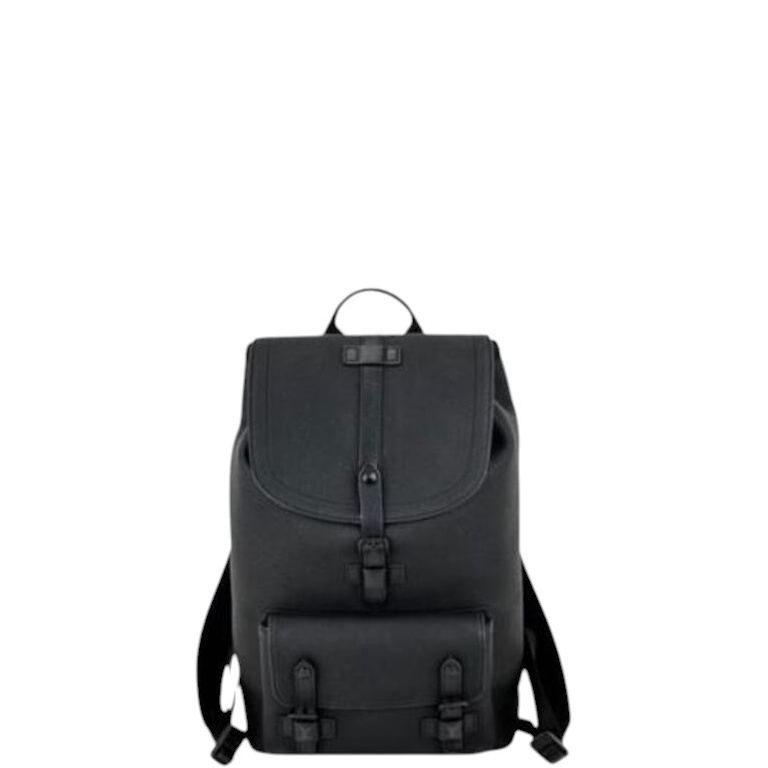 LUV CHRISTOPHER SLIM BACKPACK RUCKSACK TAURILLON LEATHER BLACK 40CM M58644