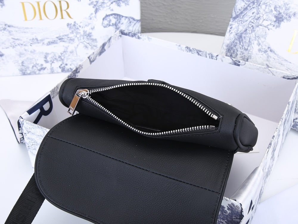 DIR MINI SADDLE BAG OBLIQUE JACQUARD BLACK