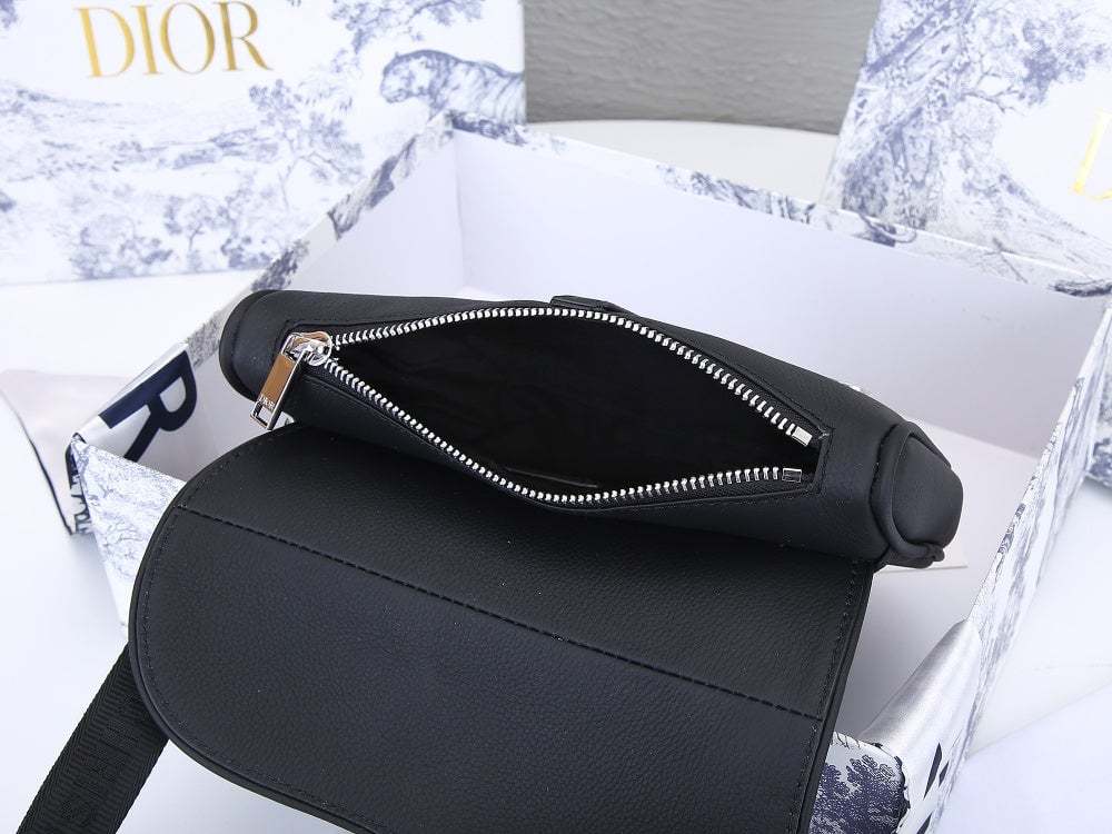 DIR MINI SADDLE BAG OBLIQUE JACQUARD BLACK