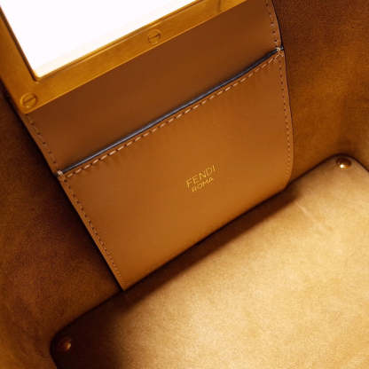 FI Way Small Brown Bag For Woman 17.5cm/7in