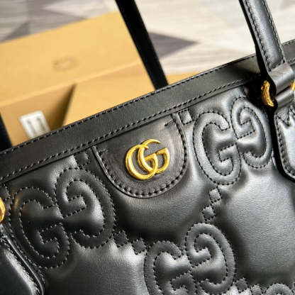 gg  Medium Tote Black For Women, Women’s Bags 15in/38cm gg ‎631685 UM8IG 1000