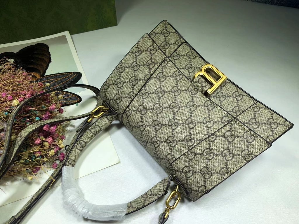 GG X BALENCIAGA WOMEN'S HOURGLASS SMALL HANDBAG