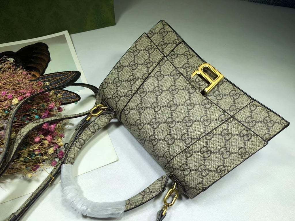 GG X BALENCIAGA WOMEN'S HOURGLASS SMALL HANDBAG