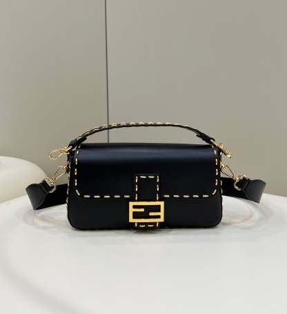 FI Mon Baguette Medium Black Bag For Woman 28cm/11in