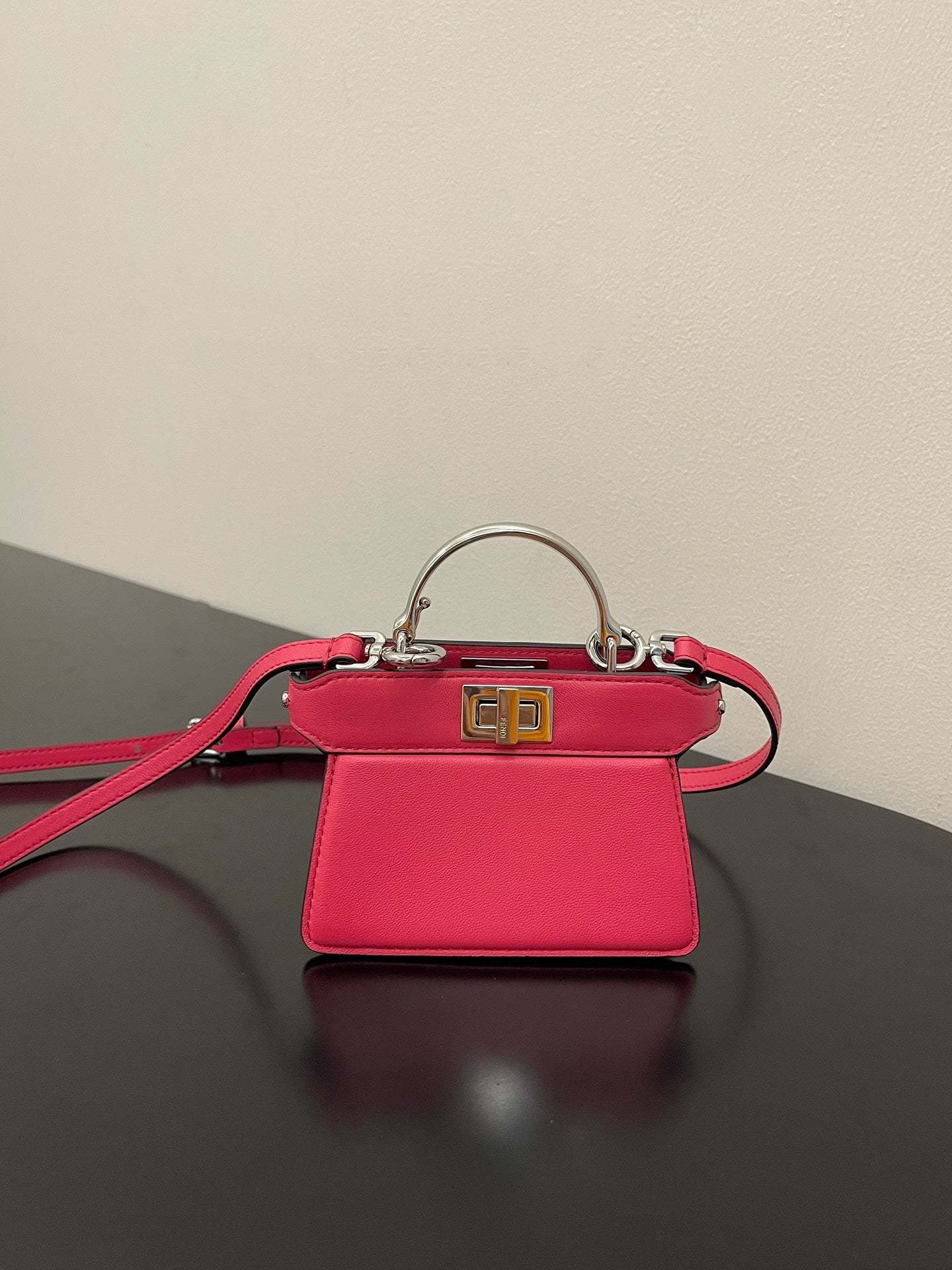 FI Peekaboo ISeeU Petite Pink Micro Bag For Woman 11cm/4.5in