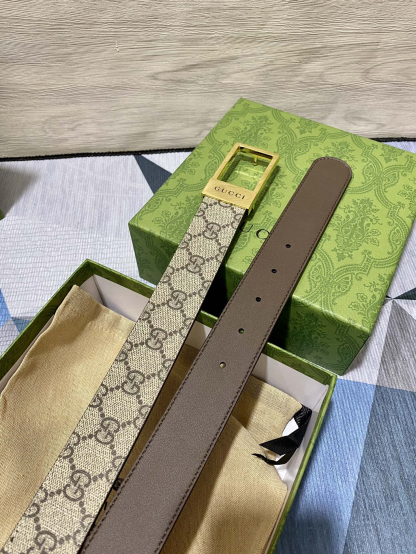 GG BELT WITH RECTANGULAR BUCKLE