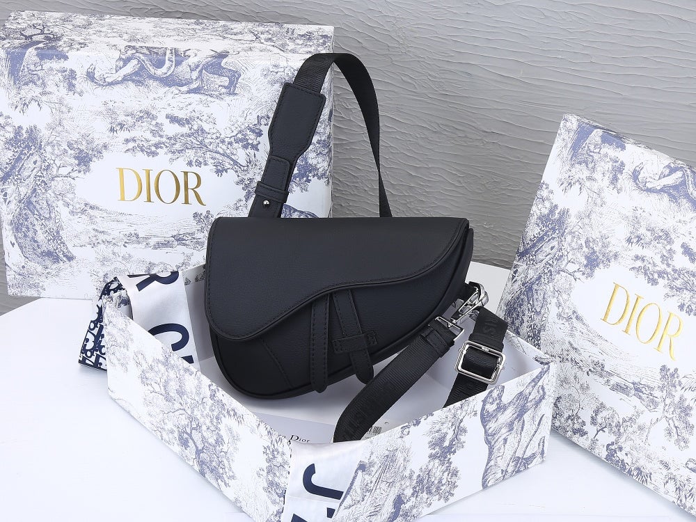 DIR MINI SADDLE BAG OBLIQUE JACQUARD BLACK