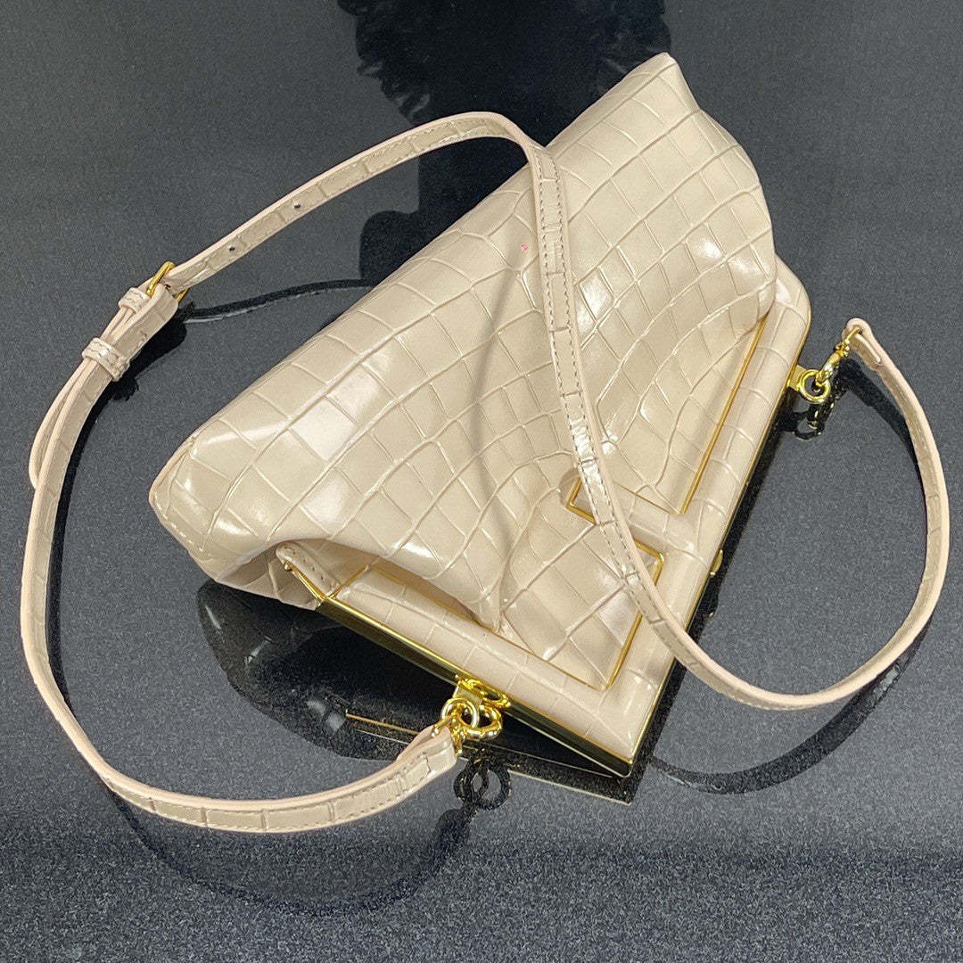 FI First Small White Crocodile Bag For Woman 26cm/10in