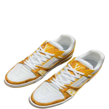 LUV TRAINER SNEAKER MONOGRAM DENIM YELLOW VIRGIL ABLOH