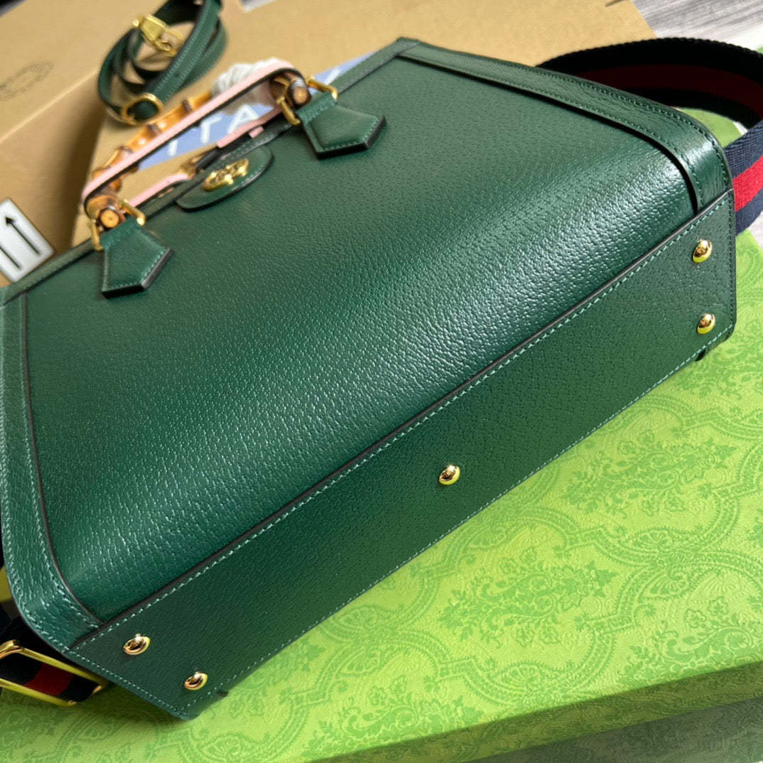 gg Diana Small Tote Bag Green For Women, Women’s Bags 11in/27cm gg ‎