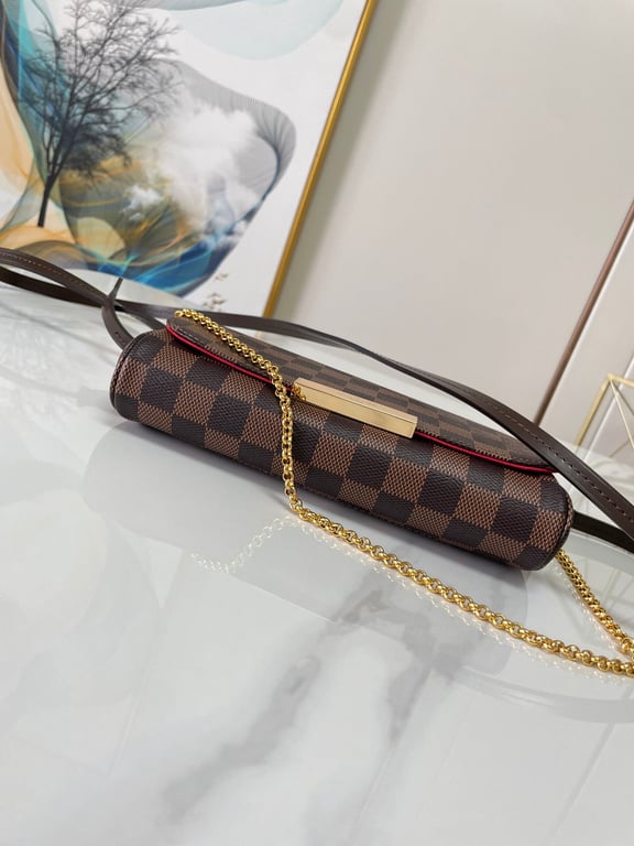 LUV FELICIE POCHETTE DAMIER AZUR 21CM