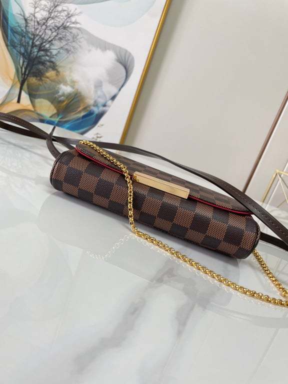 LUV FELICIE POCHETTE DAMIER AZUR 21CM