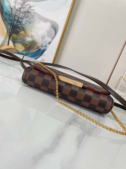 LUV FELICIE POCHETTE DAMIER AZUR 21CM