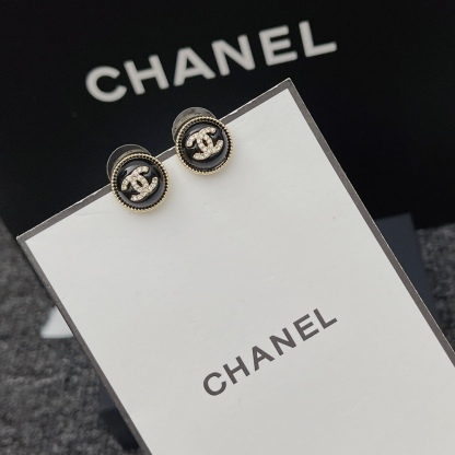 CC CC EARRINGS BLACK