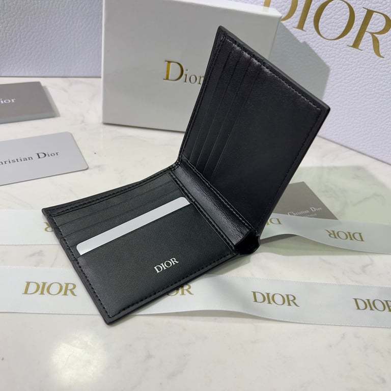 dir WALLET BLACK CD DIAMOND CANVAS 11CM 2ESBH027DCO H43E