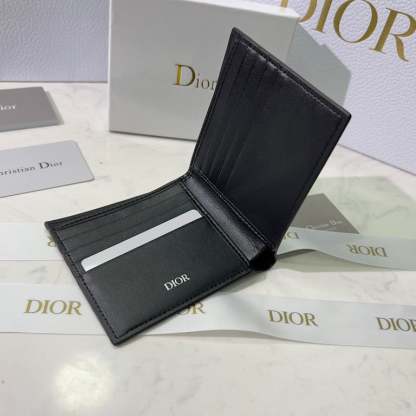 dir WALLET BLACK CD DIAMOND CANVAS 11CM 2ESBH027DCO H43E