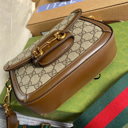 gg Horsebit 1955 gg Mini Bag Beige For Women, Women&#8217;s Bags 8in/21cm gg